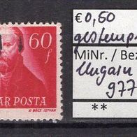Ungarn 1947 Ungarische Freiheitskämpfer MiNr. 977 gestempelt