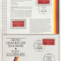 Ersttags-Sammelblatt BRD 19c/1981 Grundgedanken der Demokratie