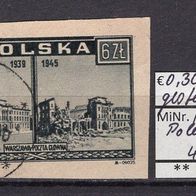 Polen 1945 Warschau klagt an MiNr. 417 Vollstempel