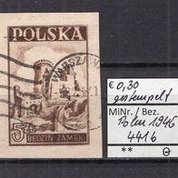 Polen 1946 Freimarken: Baudenkmäler MiNr- 441 b gestempelt Warschau
