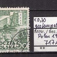Polen 1951 Sechsjahresplan: Wohnungsbau MiNr. 717 A gestempelt