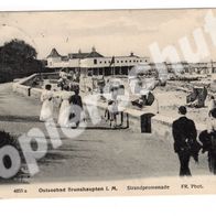 Ansichtskarte Ostseebad Brunshaupten i. M. Strandpromenade