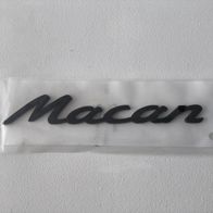 Porsche Macan Original Schriftzug für Heckklappe Schwarz Hochglanz