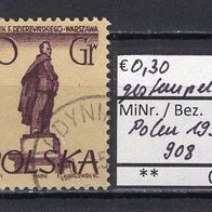 Polen 1955 Denkmäler in Warschau MiNr. 908 gestempelt