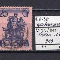 Polen 1955 Denkmäler in Warschau MiNr. 910 gestempelt -1