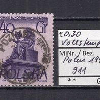 Polen 1955 Denkmäler in Warschau MiNr. 911 Vollstempel