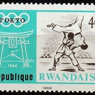 Ruanda Michel 283 A Postfrisch * * - Olympische Sommerspiele, Mexico