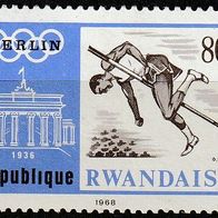 Ruanda Michel 285 A Postfrisch * * - Olympische Sommerspiele, Mexico