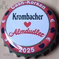 Krombacher Almdudler Bier Brauerei Kronkorken Cash-Korken 2025 Aktion Kronenkorken