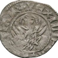 Italien-VENEDIG Silber Tornesello o.J. "Antonio Venier (1382-1400) Markuslöwe