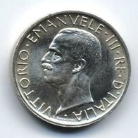 Italien Silber 5 Lire 1929 R in Top Erhaltung, Vittorio Emanuele III.