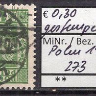 Polen 1932 Freimarken: Polnisches Staatswappen MiNr. 273 gestempelt Lemberg -1