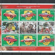 Guinea Kleinbogen Ferrari 1998 Michael Schumacher Fangio Villeneuve Vollstempel