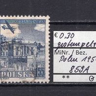 Polen 1954 Flugzeuge über Baudenkmälern MiNr. 859 A gestempelt