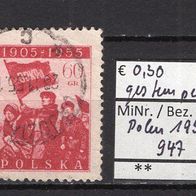 Polen 1955 Revolutionsjahr 1905 MiNr. 947 gestempelt