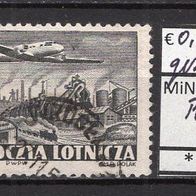 Polen 1952 Freimarken: Flugzeuge MiNr. 731 A gestempelt