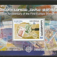 Georgien Michel Block 37 A Postfrisch * * - 50 Jahre Europamarken