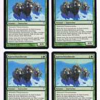 4x "Auerochsenherde", Common aus "Kälteeinbruch", ungespielt
