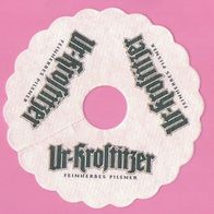 1 Pilsdeckchen Tropfdeckchen, Ur - Krostitzer, große Schrift