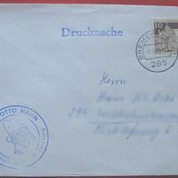 seltener Briefumschlag mit Stempel "Otto Hahn"
