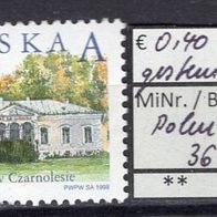 Polen 1998 Freimarken: Polnische Gutshöfe MiNr. 3694 gestempelt