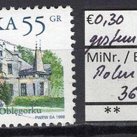 Polen 1998 Freimarken: Polnische Gutshöfe MiNr. 3695 gestempelt -1
