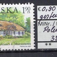 Polen 2001 Freimarken: Polnische Gutshöfe MiNr. 3881 gestempelt