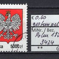 Polen 1992 Freimarken: Geschichte des polnischen Staatswappens MiNr. 3424 gestempelt