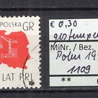 Polen 1959 15 Jahre Volksrepublik Polen MiNr. 1109 gestempelt