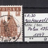 Polen 1958 Freimarken: Alte Rathäuser MiNr. 1047 A Vollstempel Lublin