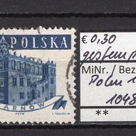 Polen 1958 Freimarken: Alte Rathäuser MiNr. 1048 A gestempelt -1
