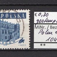 Polen 1958 Freimarken: Alte Rathäuser MiNr. 1048 A gestempelt -4