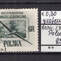 Polen 1954 Internationale Segelflug-Meisterschaften, Leszno MiNr. 851 A gestempelt