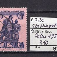 Polen 1955 Denkmäler in Warschau MiNr. 910 gestempelt -2