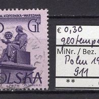 Polen 1955 Denkmäler in Warschau MiNr. 911 Vollstempel -1