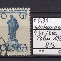 Polen 1955 Denkmäler in Warschau MiNr. 913 gestempelt -1