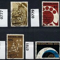 Niederlande Mi. Nr. 777 + 779 + 780 + 781 o <