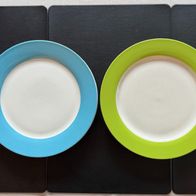 Flirt by Ritzenhoff & Breker "Doppio" 4 Speiseteller blau + grün