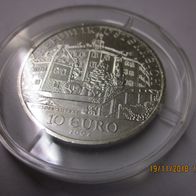 Österreich 2002 - 10 Euro - Schloss Ambras - Silbermünze -mit Zertifikat