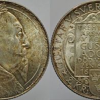 Schweden Silber 2 Kronor 1932 "300. Todestag von König Gustaf II. Adolf" (1594-1632)