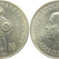 Schweden Silber 5 Kroner 1962 "König GUSTAV VI. Adolf" 80. Geburtstag