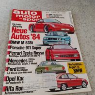 Auto Motor und Sport Zeitschrift Heft 14/84