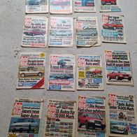 Auto Bild Konvolut aus 1986