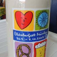 Bierkrug mit Zinndeckel Oktoberfest Krug Sammlerkrug 1 Liter 2008