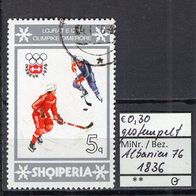 Albanien 1976 Olympische Winterspiele, Innsbruck MiNr. 1836 gestempelt