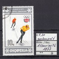 Albanien 1976 Olympische Winterspiele, Innsbruck MiNr. 1837 gestempelt