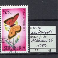 Albanien 1966 Schmetterlinge und Libellen MiNr. 1054 gestempelt