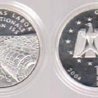 2004 BRD 10 Euro Raumlabor Columbus Polierte Platte