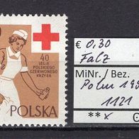 Polen 1959 40. Gründungstag des Polnischen Roten Kreuzes MiNr. 1121 Falz