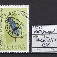 Polen 1961 Insekten MiNr. 1279 gestempelt